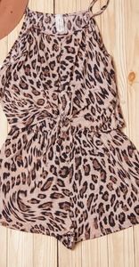 Animal Print Romper